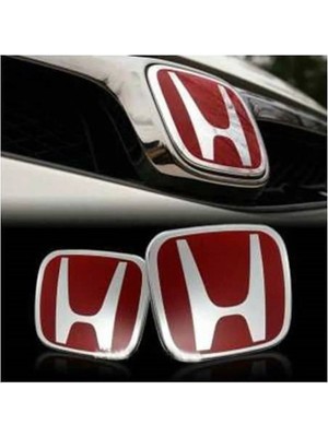 Empressco Honda Civic Fd6 Kırmızı Ön Arka Logo Amblem 2006-2011