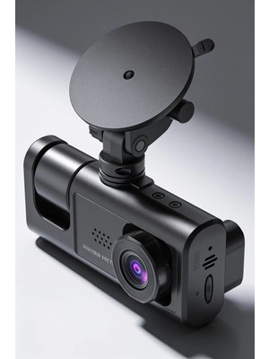 Genel Tedarik Araç Içi Kamera 3 Kameralı Dashcam Ön Arka Iç Kayıt Geri Görüş Kameralı