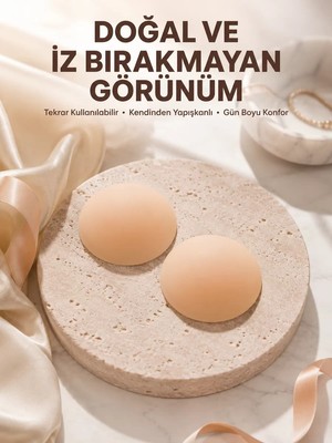 Cm Store Silikon Göğüs Ucu Kapatıcı Kendinden Yapışkanlı Tekrar Kullanılabilir