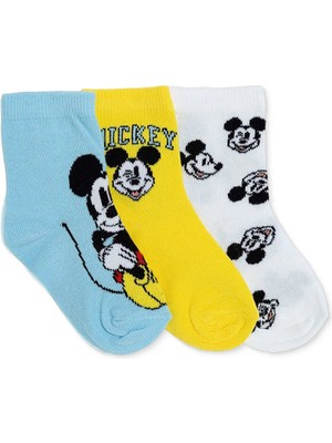 TeknoKapsül Disney Baby Erkek Bebek 3lü Soket Çorap Lisans Baskılı