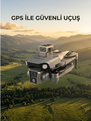 Genel Tedarik Ekranlı Kumandalı Gps Drone Çift Kameralı Katlanabilir Hava Aracı