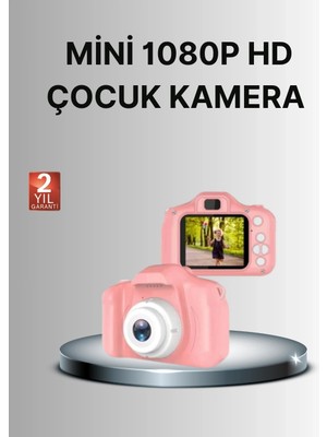 Genel Tedarik 8 Megapiksel Mini Çocuk Kamerası Hd Ekranlı Darbeye Dayanıklı ve Şarjlı