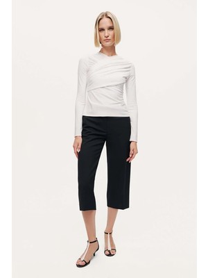 Drape Detaylı Bluz Nocturne