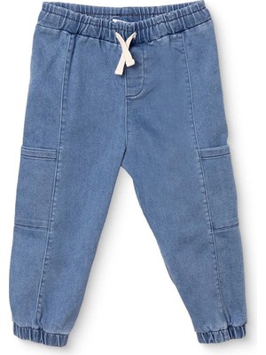 Hellobaby Erkek Bebek Denim Pantolon Bağcıklı Lastikli