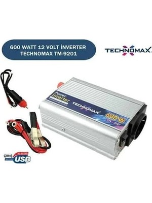 Genel Tedarik Teknomax 600W Inverter Dönüştürücü