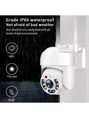Wi-Fi Ptz Iç ve Dış Mekan 360 Derece Çift Antenli 1080P 3 Mp Speed Dome Ip Kamera