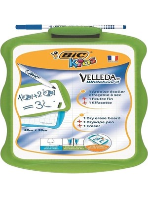 TeknoKapsül Bic Yazı Tahtası Velleda Kalem ve Silgi 30X20