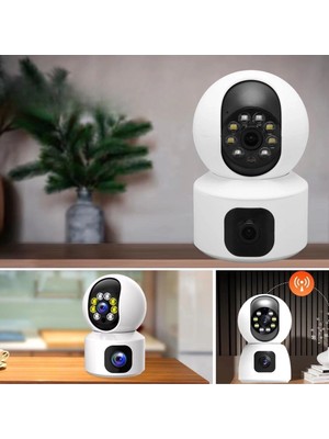 Genel Tedarik Çift Kameralı Wifi Bağlantılı Gece Görüşlü Ev Tipi Güvenlik Kamerası Yosee