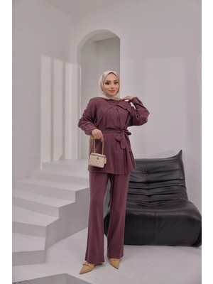 Bwest Keten Takım - Bordo