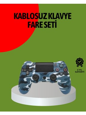 Ps4 Kablosuz Oyun Kolu Gecikmesiz Bağlantılı Ergonomik Tasarımlı
