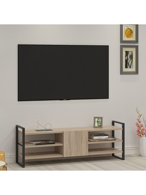 Ninnimo Lal Tv Ünitesi Tv Sehpası Demir Ayaklı Sonomo