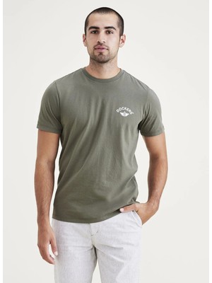 Dockers Lacivert Erkek %100 Pamuk T-Shirt A1103-0173