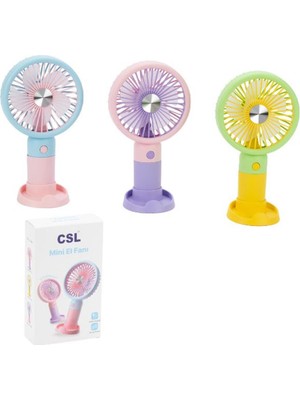 Csl Xf Şarjlı Mini Fan Mavi