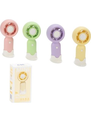 Csl F2 Şarjlı Mini Fan Pembe