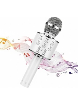 tp Buğz Bluetooth Bağlantılı Pembe Karaoke Mikrofonu Dahili Hoparlörlü USB Tf Kart Destekli 2 Yıl Garantili
