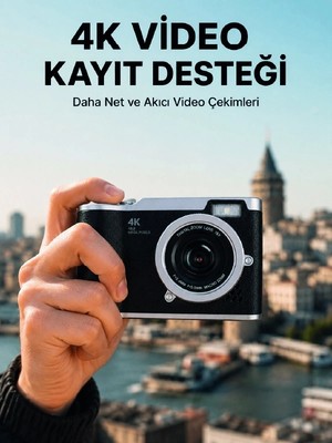 Genel Tedarik 48 Mp Dijital Kamera 4K Video Çekim Özellikli Kompakt Tasarım