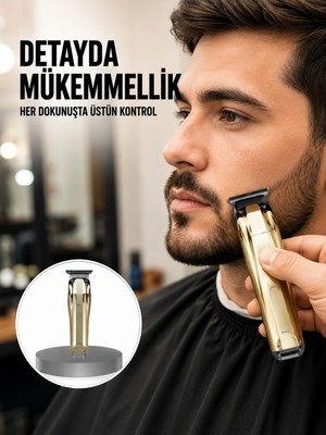 Genel Tedarik USB Şarjlı Saç Sakal Kesme Makinesi Hassas Detay Kesim Için Yeni Nesil