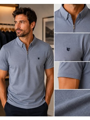 Craft Kagi Fermuarlı Polo Yaka Tişört