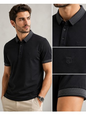 Craft Kagi Polo Yaka Desenli Düğmeli Tişört