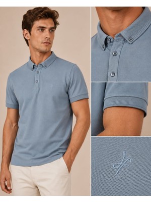 Jeuss Polo Yaka Oxford Tişört