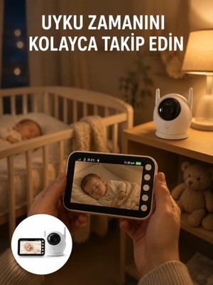 Genel Tedarik Gece Görüşlü Hareket Takipli Bebek Kamera Sistemi Yeni Nesil