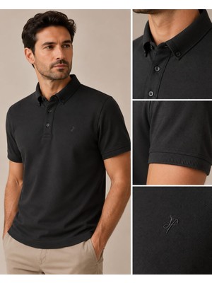 Jeuss Polo Yaka Oxford Tişört