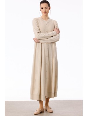 Tığ 21842 Nervür Detaylı Max Boy Triko Rayon Hırka