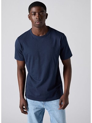 Levi's Erkek Lacivert Bisiklet Yaka T-Shirt 008BQ-0001