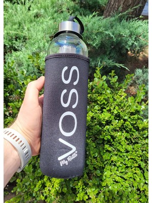 Hikmetlirenk Sağlıklı My Bottle Voss Kılıflı Cam Matara  1 Lt