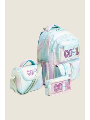 Kinderos Cool Yazılı 3lü Okul Çantası Seti - 26O 7000