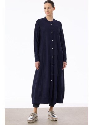 Tığ 21842 Nervür Detaylı Max Boy Triko Rayon Hırka