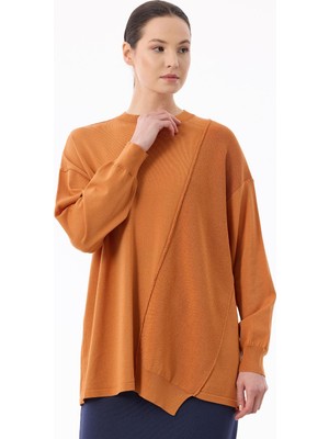 Tığ 21872 Örgü Detaylı Rayon Kazak