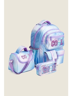 Kinderos Cool Yazılı 3lü Okul Çantası Seti - 26O 7000