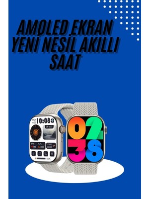 Genel Tedarik Akıllı Kol Saat Amoled Ekran Android ve Ios Uyumlu Arama Konuşma