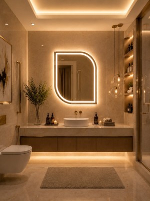 Eagle Mirror Prime Edge Ledli Banyo Aynası – Dekoratif Duvar Aynası – Dokunmatik Dimmerli