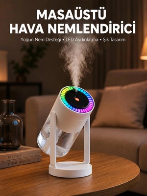 Genel Tedarik Araç ve Ev Için Hava Nemlendirici Projektörlü Sessiz Buhar Yeni Nesil