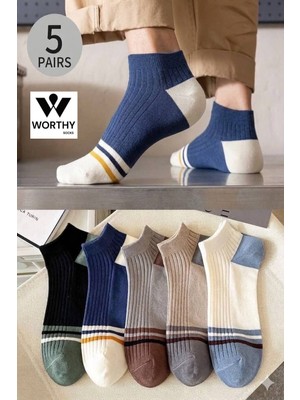 Worthy Socks 5 Li Erkek Patik Çorap Seti 5 Çift