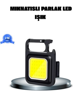 Sibelora Home LED Mini Anahtarlık Fener – 1000 Lümen Güçlü Işık ve USB Type-C Şarjlı