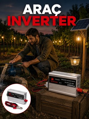 Sibelora Home Akü Gücünü Ev Elektriğine Dönüştüren Güçlü Invertör 1500W