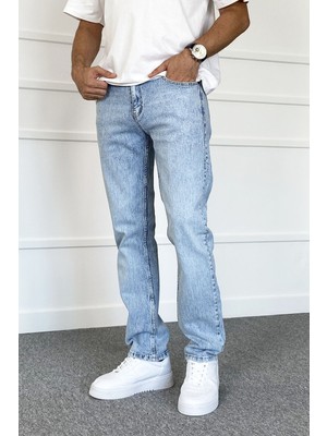 Alışveriş Sokağı Mavi Slim Fit Denim Jean - Kot Pantolon | STK1993-Jean