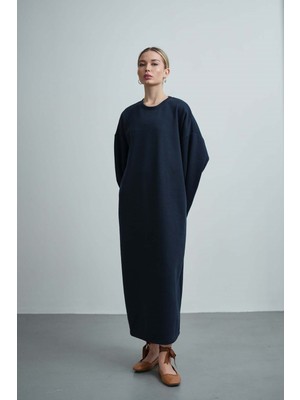Molly Nelly Kadın Oversize Basic Penye Elbise