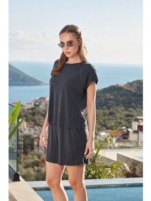 Aqua Bayan3\'lü Pijama Takımı 26564-S