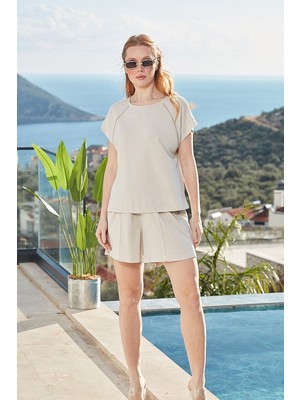 Aqua Bayan3\'lü Pijama Takımı 26564-S