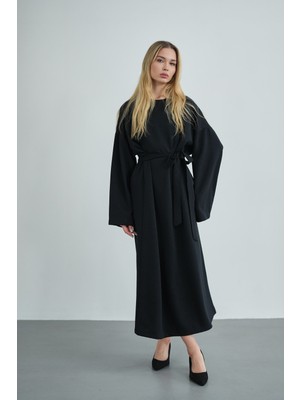 Molly Nelly Kadın Oversize Basic Penye Elbise
