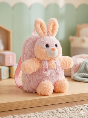 Perimila Peluş Tavşan Figürlü Çocuk Sırt Çantası