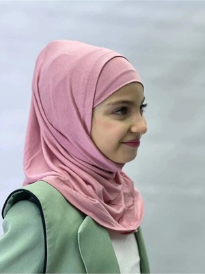 ALDAIYR 2 Parça Likralı Çocuk Hijab Bone -Hijab