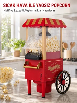 Teknoparkx Sağlıklı Atıştırmalıklar Için Yağsız Popcorn Makinesi