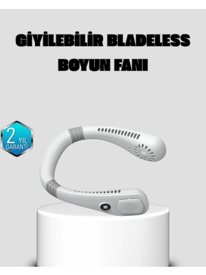 Freedom Storee Kablosuz Giyilebilir Boyun Fanı Çift Motorlu ve 5 Kademeli Hız Kontrolü
