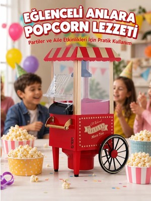 Teknoparkx 5 Dakikada Popcorn Hazırlayan Yağsız Patlatma Makinesi
