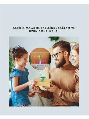 Negok Dekoratif LED Yazı Tahtası – Silinebilir, Neon Kalemli, Planlama ve Hatırlatma Için Ideal